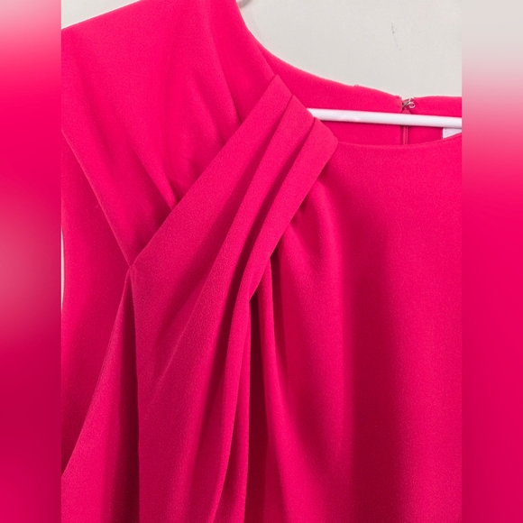 Calvin Klein Asymetrical Fuchsia Midi Dress Plus Size 22W - Picture 5 of 6